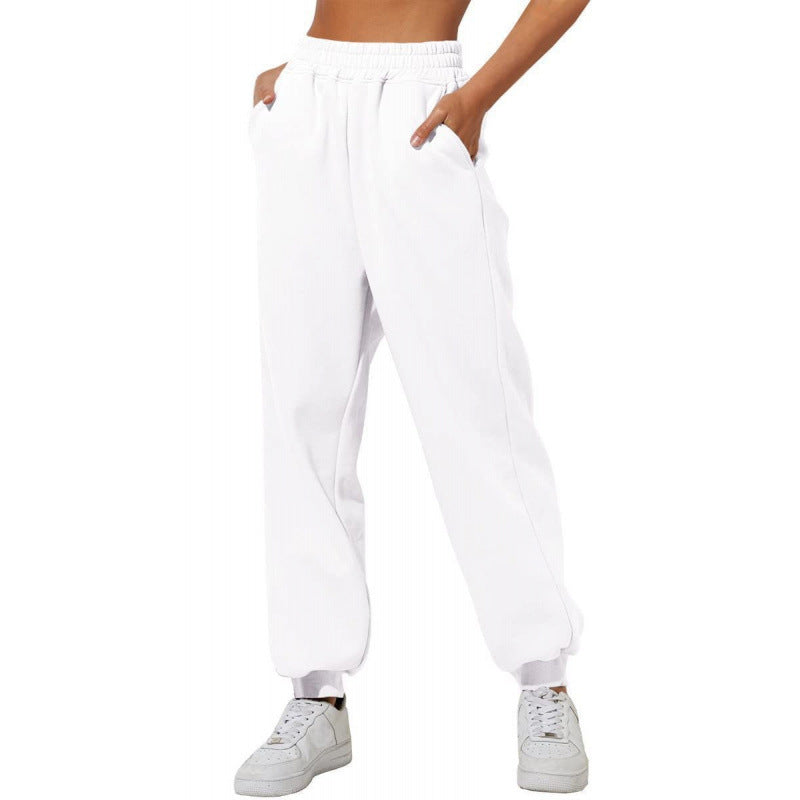Damen Jogginghose mit elastischem Bund und seitlichen Eingrifftaschen Drune