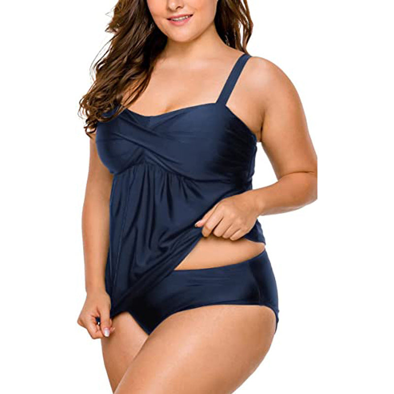 Damen Tankini-Badeanzug mit schmeichelndem Schnitt und verstellbaren Trägern Drune