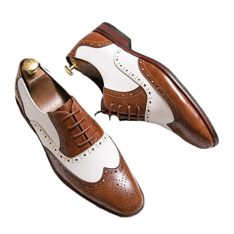 Damen elegante Brogues aus hochwertigen Leder mit klassischem Design Drune