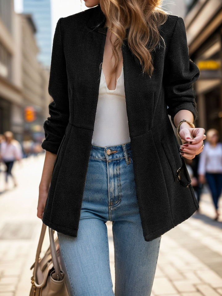 Damen Blazer mit elegantem Fischgratmuster und zeitlosem Schnitt Drune