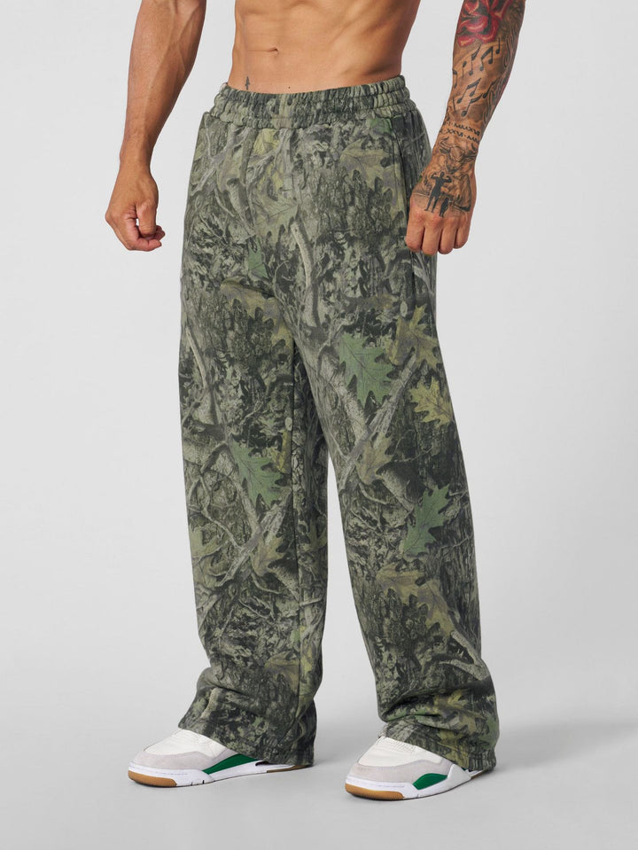 Herren Freizeithose im modernen Camouflage-Design mit elastischem Bund Drune