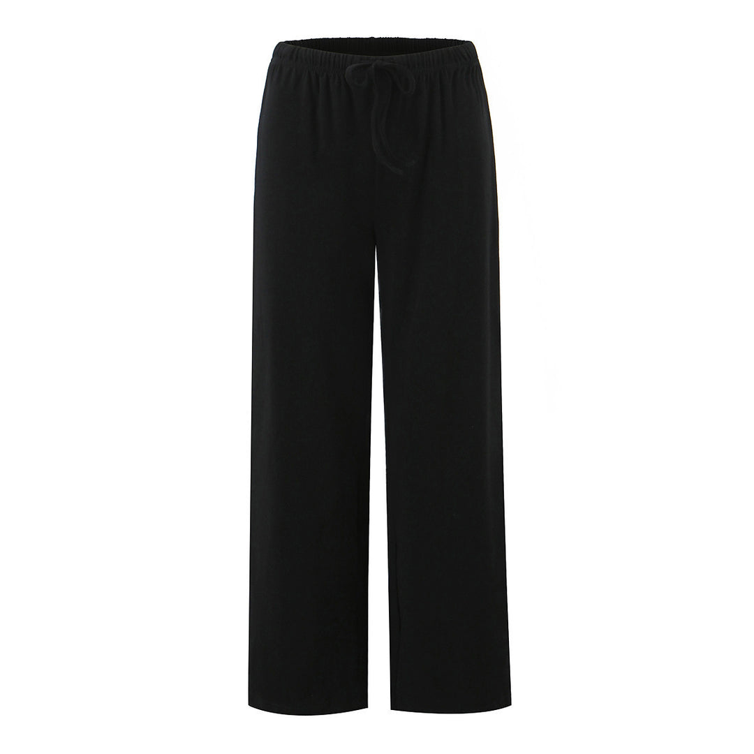 Damen Weite Streifenhose mit elastischem Bund Drune