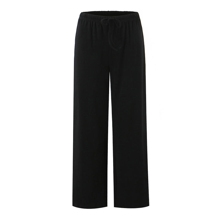 Damen Weite Streifenhose mit elastischem Bund Drune