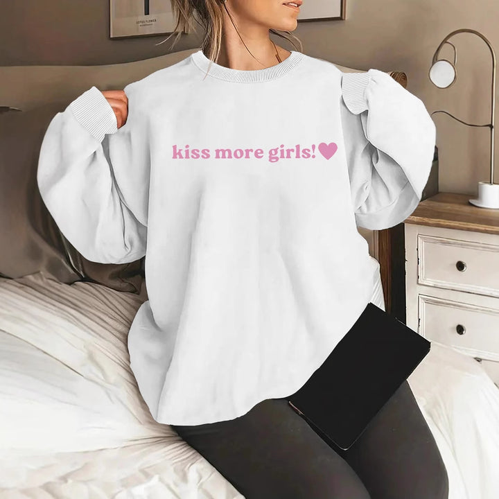 Damen Sweatshirt mit inspirierendem Schriftzug und lässiger Passform Drune