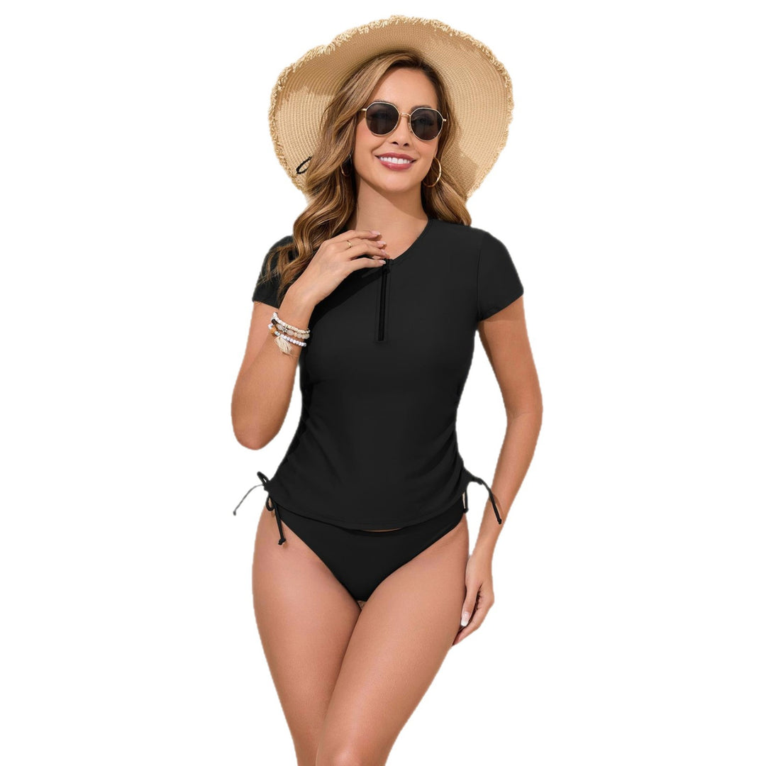 Damen Sportliches Tankini-Set mit seitlichem Bindeband Drune