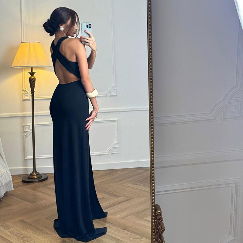 Damen Maxi-Kleid mit verführerischem Schnitt und modischen Cut-Outs Drune