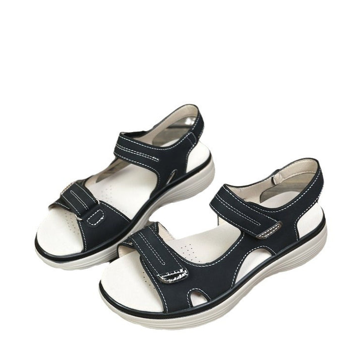 Damen Sportliche Sandalen mit verstellbarem Klettverschluss und dämpfender Sohle Drune