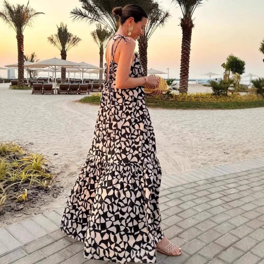Damen Maxikleid Drune