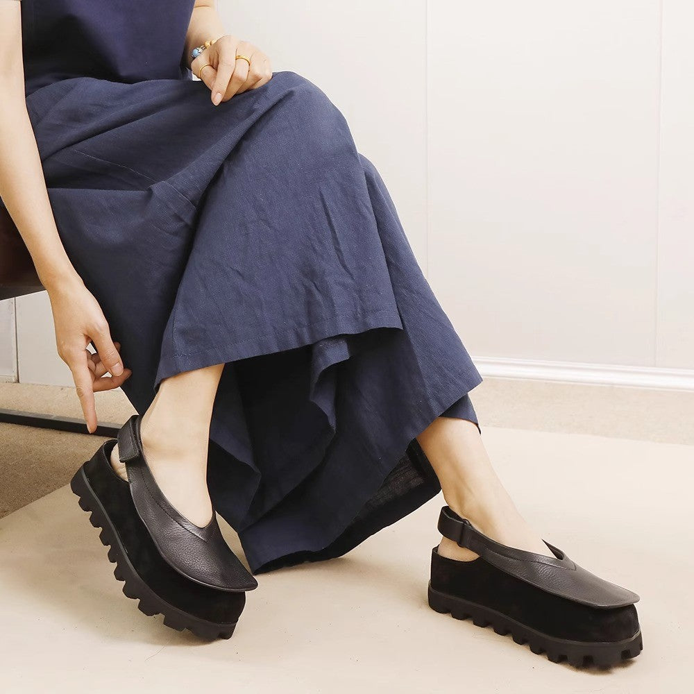Damen Luftige Slip-On Sandalen mit ergonomischer Sohle und praktischem Riemen Drune
