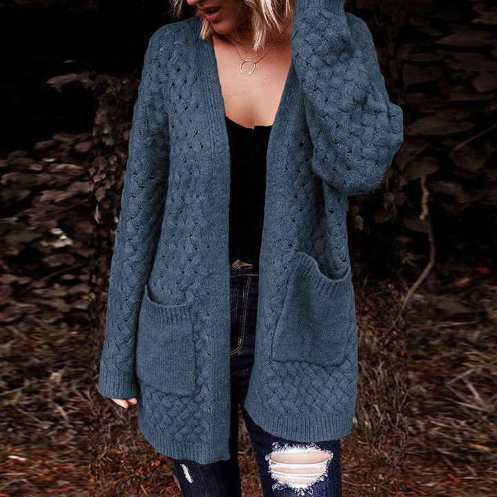 Damen Strickjacke mit strukturiertem Muster und praktischen Taschen Drune