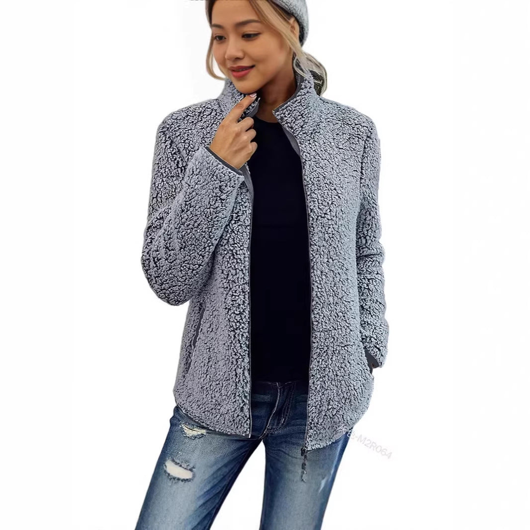 Damen Fleecejacke mit hohem Kragen und weichem Touch Drune