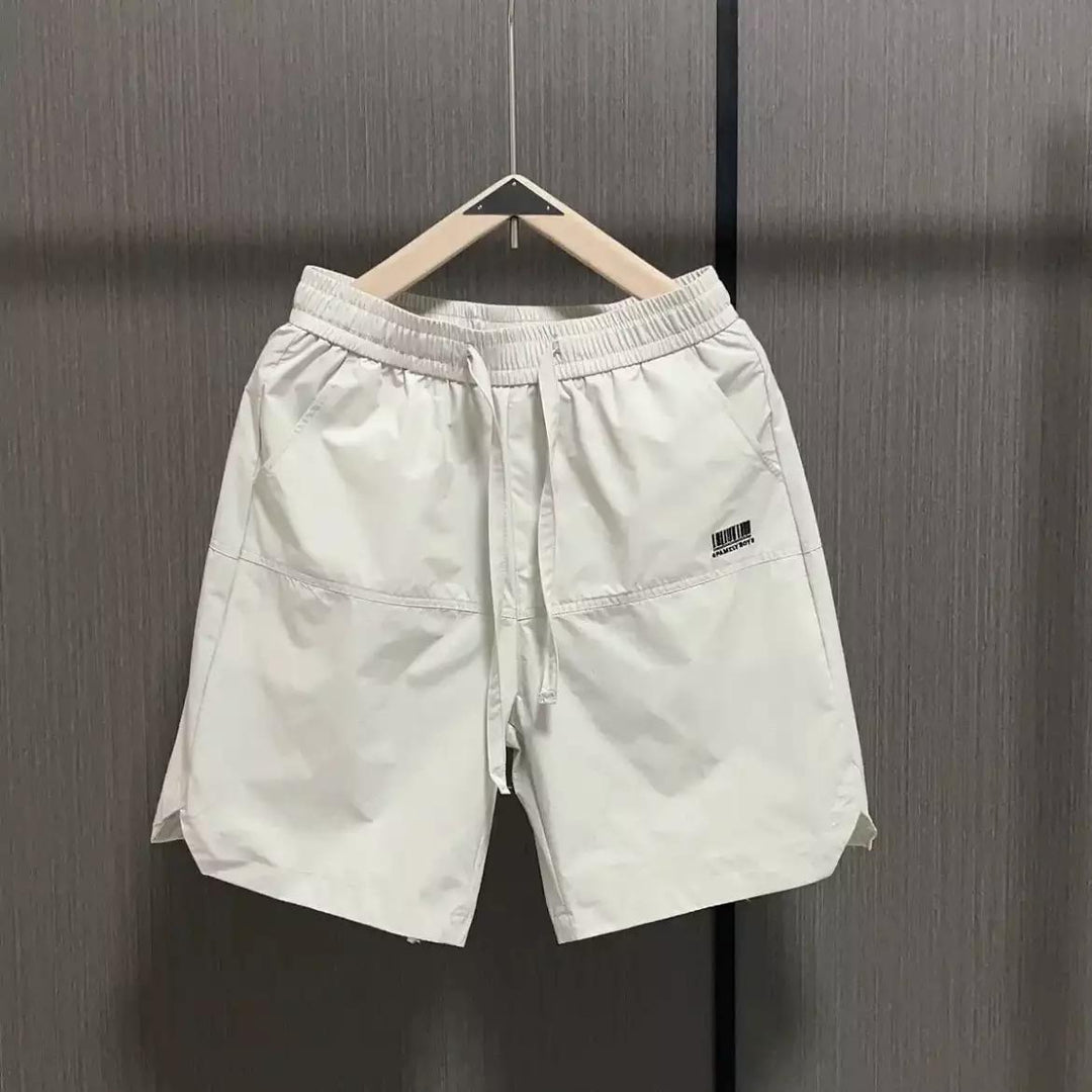 Herren lässige Sportshorts mit elastischem Bund und seitlichen Eingrifftaschen Drune