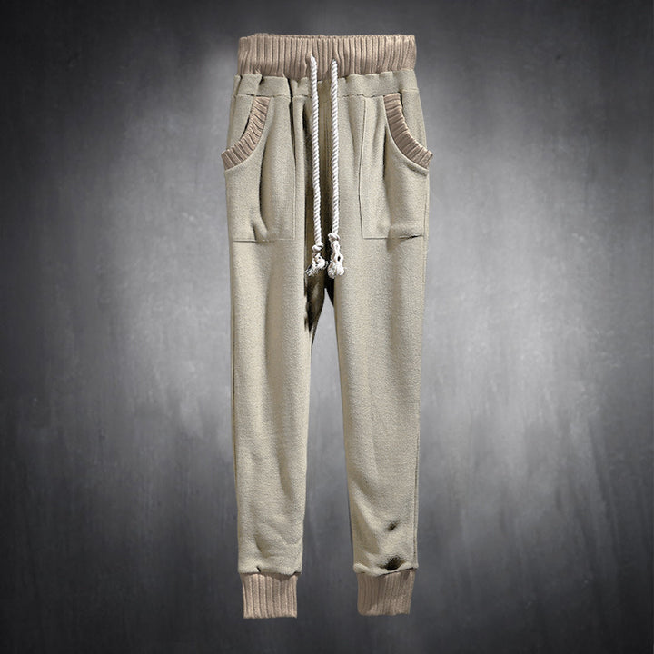 Herren Sportliche Jogginghose mit bequemen seitlichen Eingrifftaschen und elastischem Bund Drune