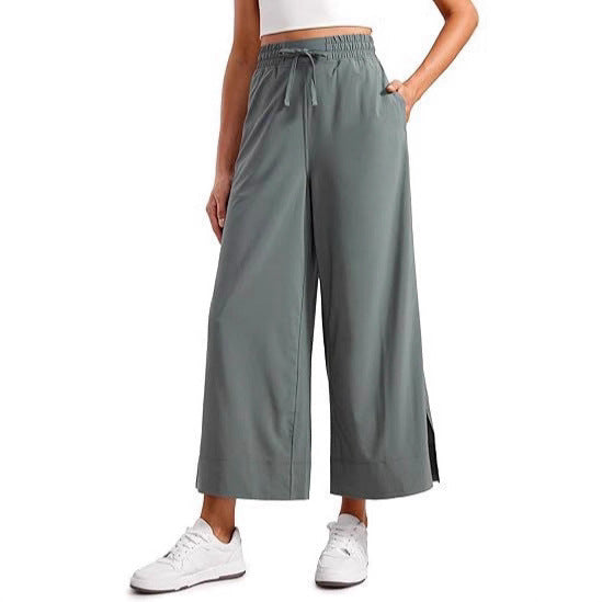 Damen weit geschnittene Sporthose mit elastischem Bund Drune