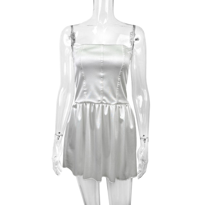 Damen Abendkleid mit tailliertem Oberteil und fließendem Rock Drune