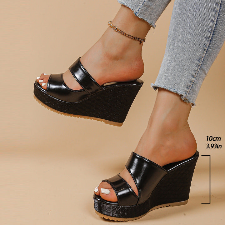 Damen Hochfront-Sandaletten mit stylischem Plateau und komfortablen Riemen Drune