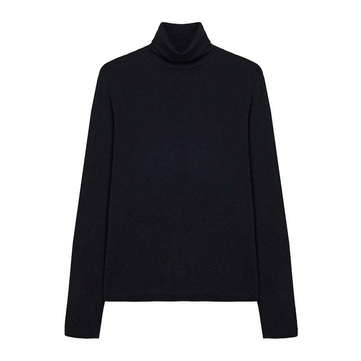 Damen Hochwertiger Rollkragenpullover aus weiterer Baumwolle mit langem Arm Drune