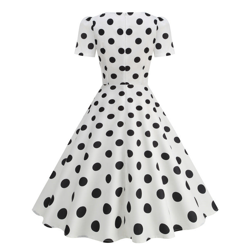 Damen Freizeitkleid mit floralem Design und schwingendem Rock Drune