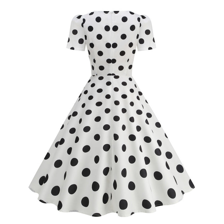 Damen Freizeitkleid mit floralem Design und schwingendem Rock Drune