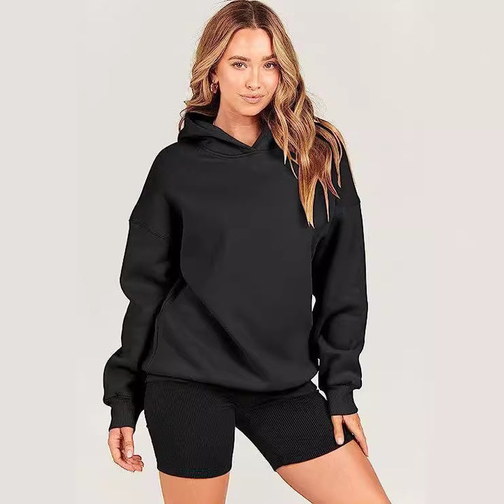 Damen Oversize Kapuzenpullover Drune