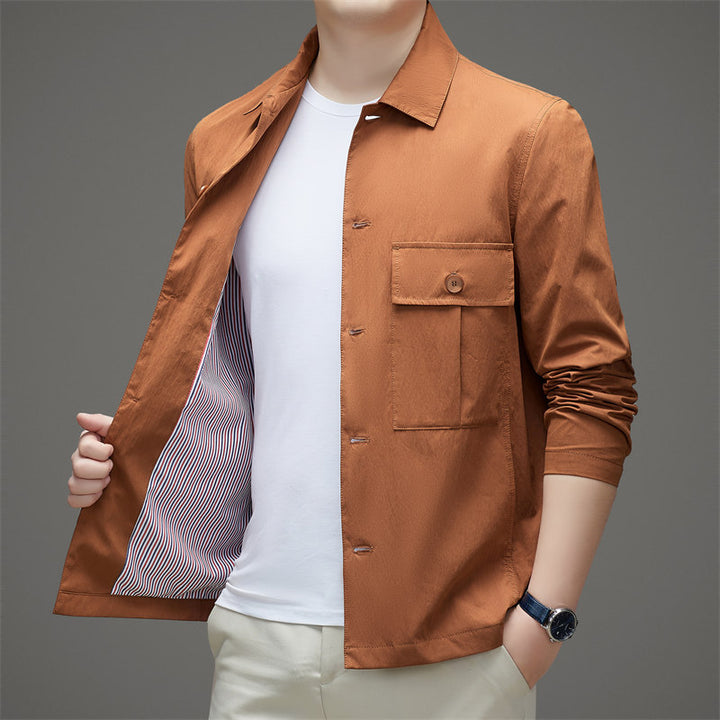 Herren leichte Utility-Jacke mit modernen Taschen Drune