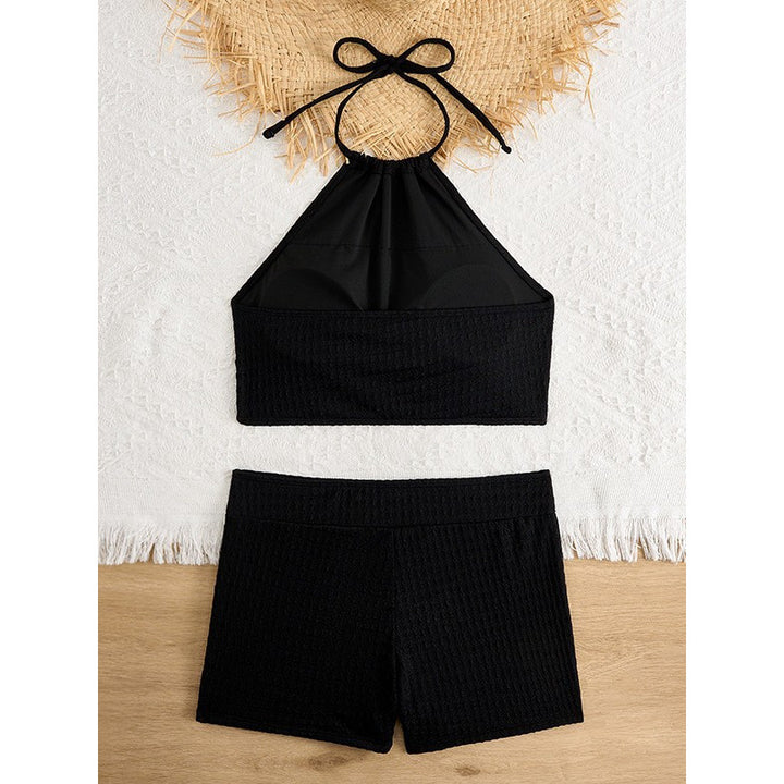 Damen Bikini-Set mit raffinierten Schnittdetails und elastischen Trägern Drune