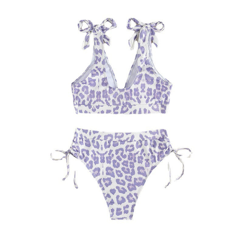Damen Hochgeschnittener Bikini mit verstellbaren Trägern Drune