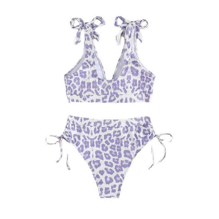 Damen Hochgeschnittener Bikini mit verstellbaren Trägern Drune