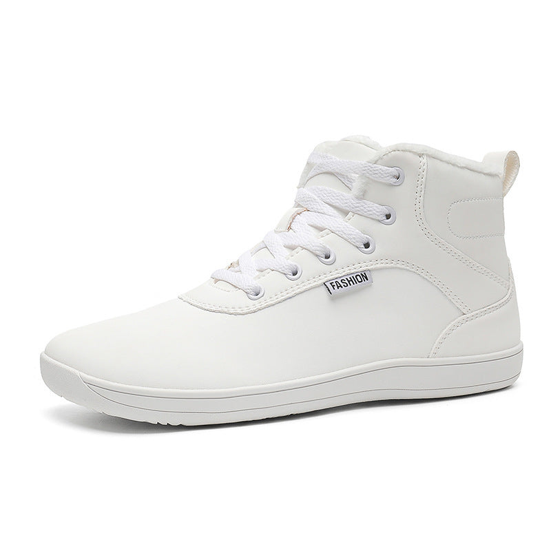 Herren nan knöchelhoher Freizeit-Sneaker mit warmem Plüschfutter, gepolsterter Innensohle und rutschfester Gummilaufsohle Drune