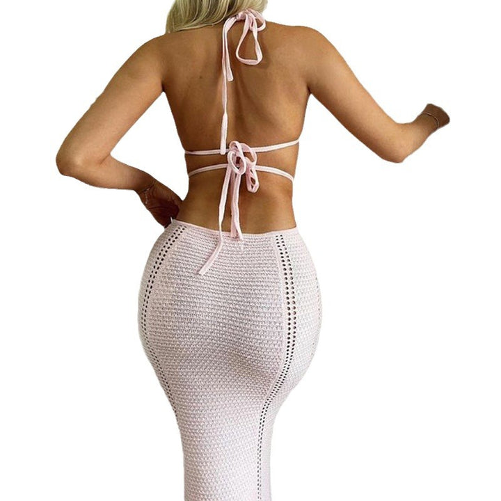 Damen Häkelkleid mit raffinierten Cut-Outs und tiefem V-Ausschnitt Drune