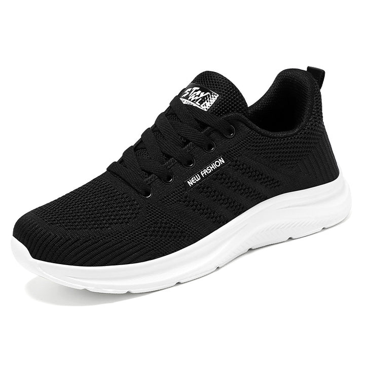 Damen nan atmungsaktive Strick-Komfort-Sneaker mit gepolstertem Fersenbereich und flexibler Leichtlaufsohle Drune