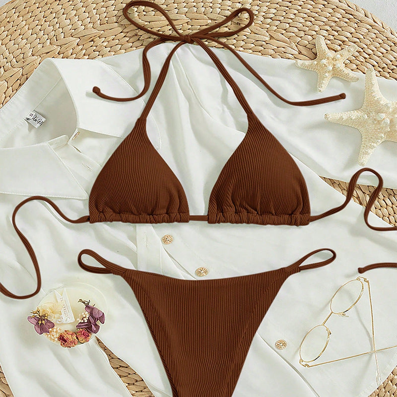 Damen Triangel-Bikini mit feinen Rüschendetails Drune