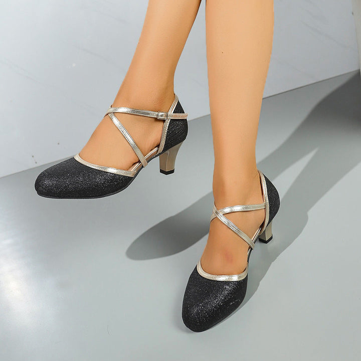 Damen elegante Slingback-Pumps mit geschmeidigem Riemendesign Drune