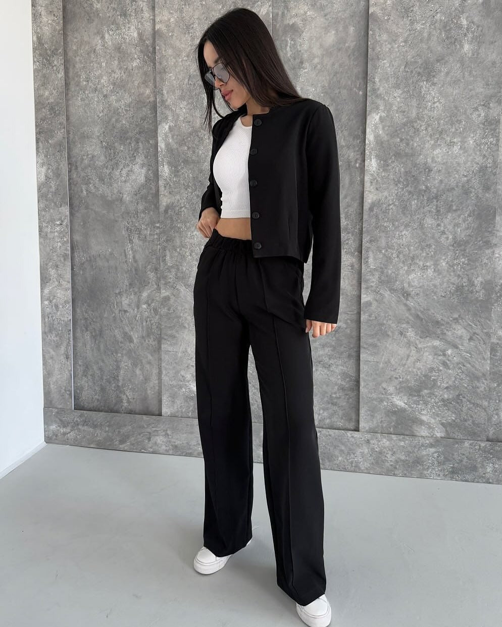 Damen Modischer und bequemer Cardigan mit hoher Taille Drune