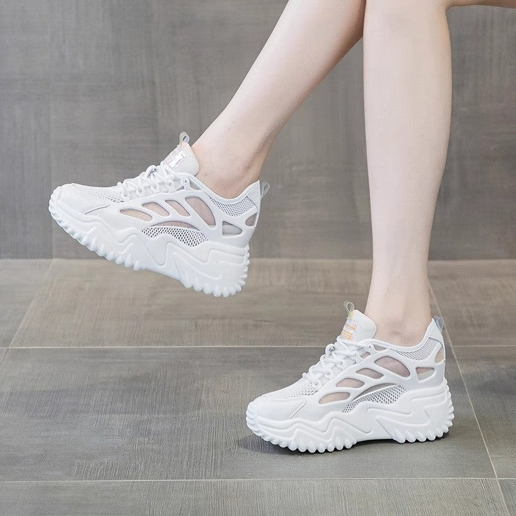 Damen Sportliche Sneakers mit atmungsaktiver Mesh-Oberfläche und stabiler Gummisohle Drune