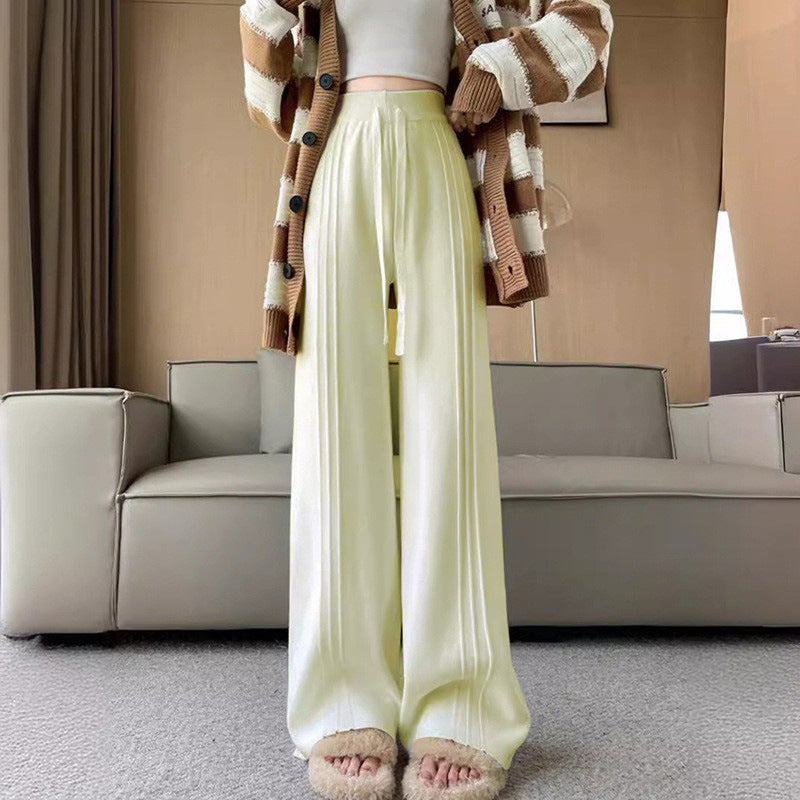 Damen Flauschige Strickjacke mit weiten Ärmeln und breitem Kragen Drune