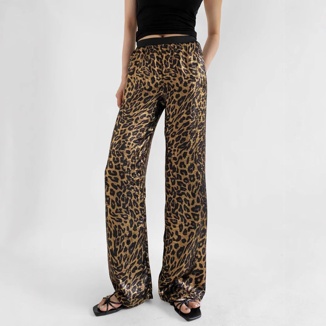 Damen elegante Leoparden-Hose Drune