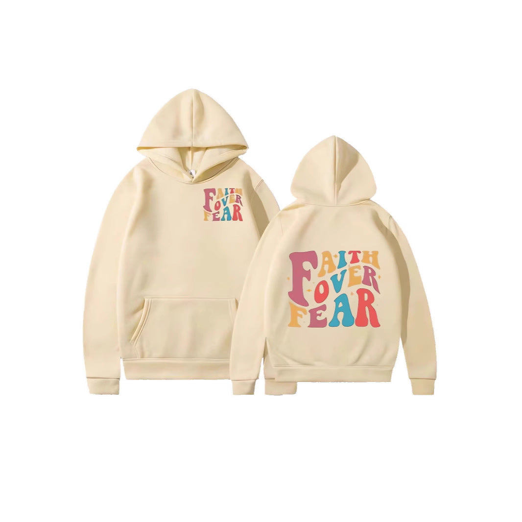 Damen Kapuzenpullover mit motivierenden Grafikdetails Drune