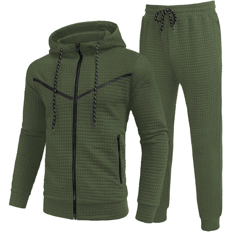 Herren Fleece-Jogginganzug mit strukturiertem Design Drune