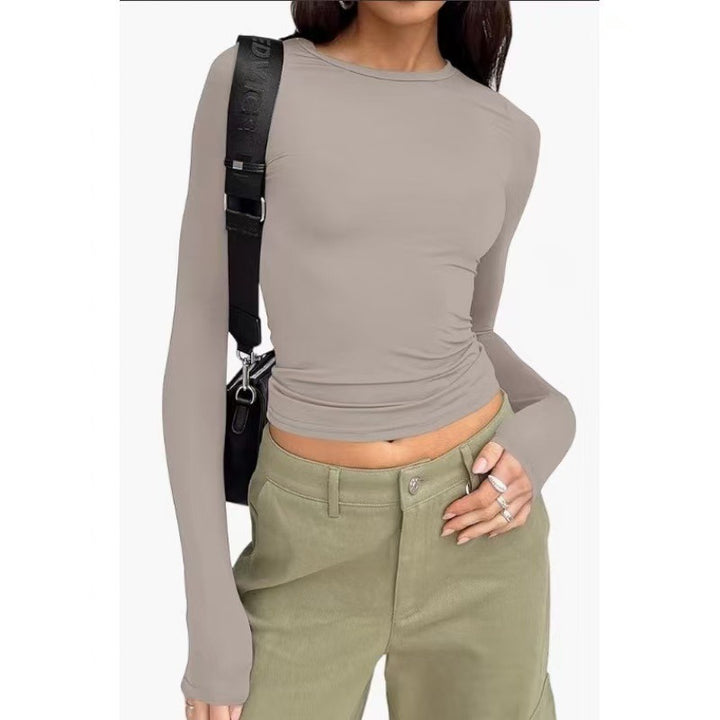 Damen Langarmshirt mit figurbetontem Schnitt Drune