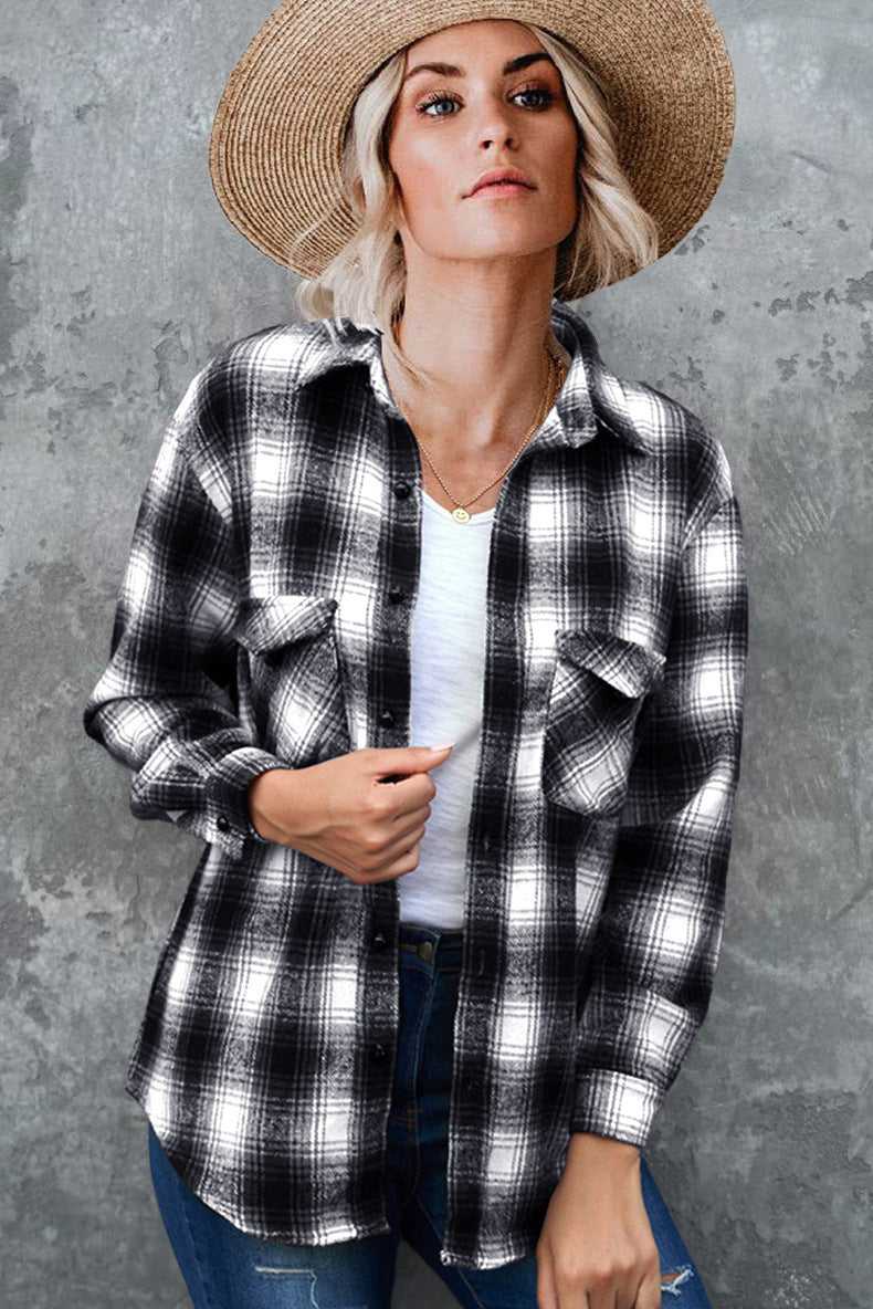 Damen Flanellhemd Drune