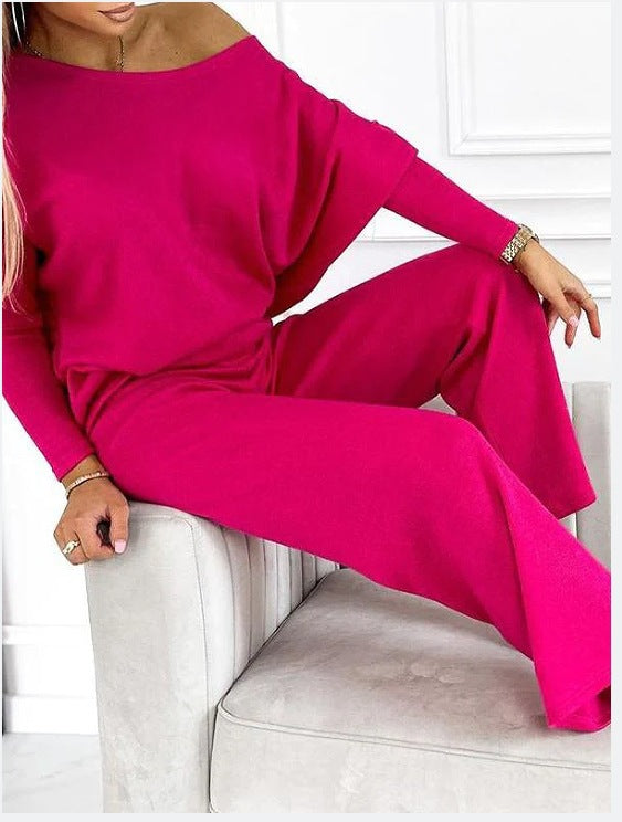 Damen Elegantes und lässiges Loungewear-Set mit weiter Passform Drune