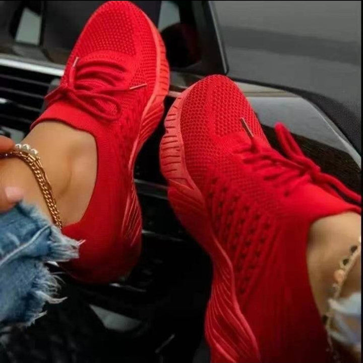 Damen Atmungsaktive Freizeitschuhe mit rutschfester Sohle und elastischen Einsätzen Drune