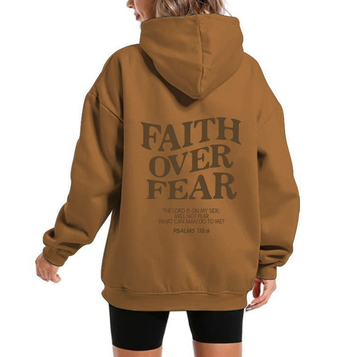 Damen Kapuzensweater mit motivierendem Schriftzug und bequemem Schnitt Drune