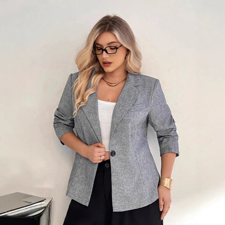 Damen modischer Blazer in strukturiertem Stoff Drune