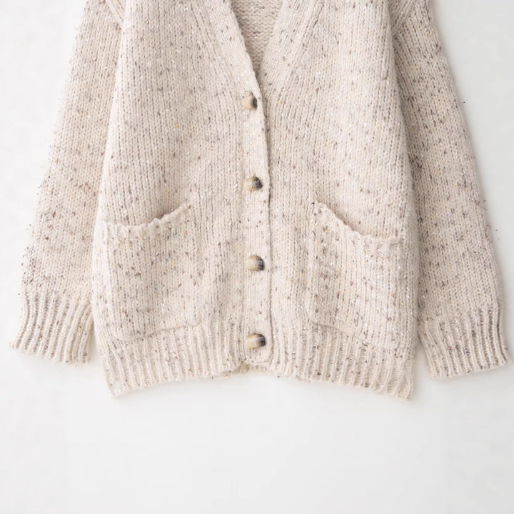 Damen Grobstrickcardigan Drune
