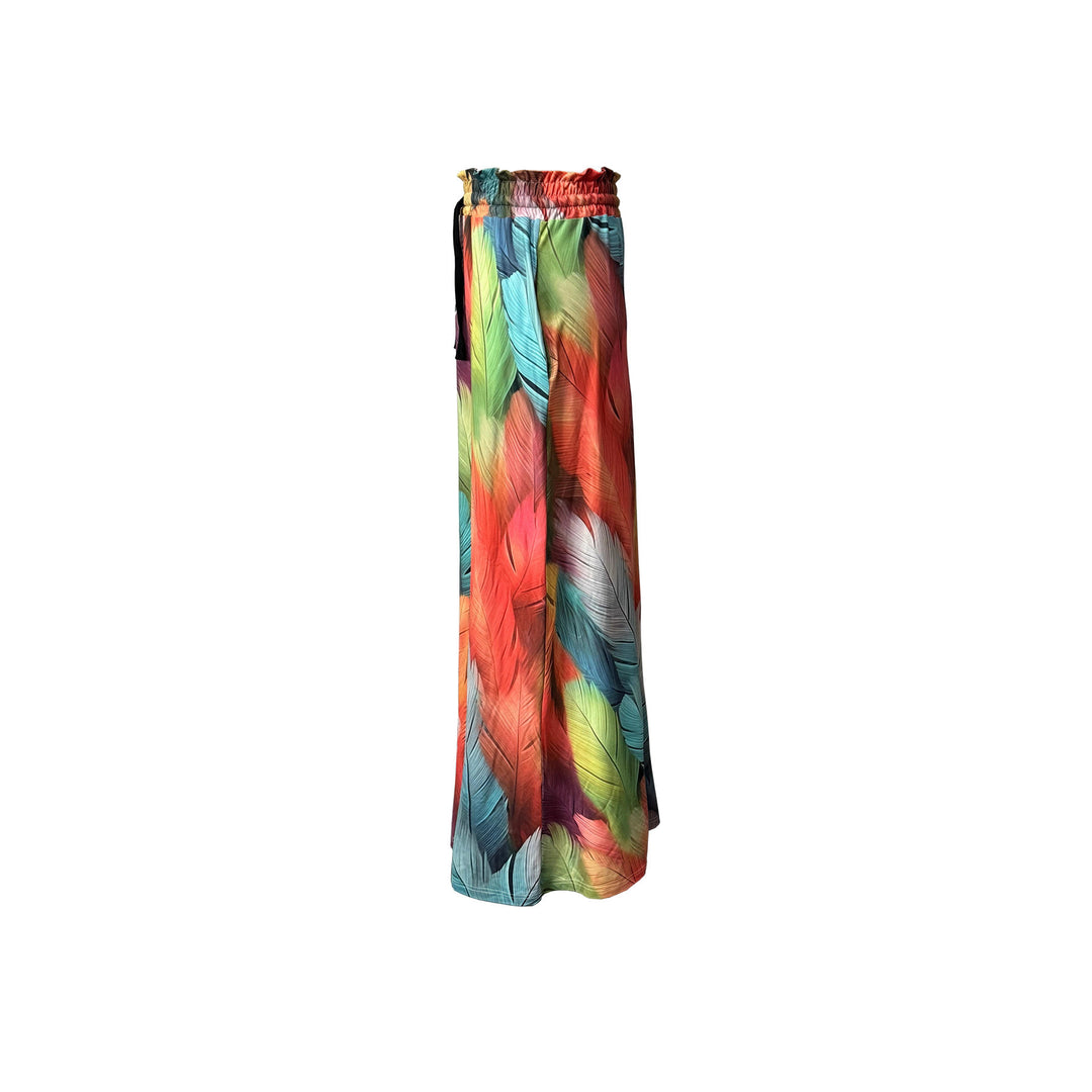 Damen Maxirock mit buntem Mandala-Muster und seitlichen Taschen Drune