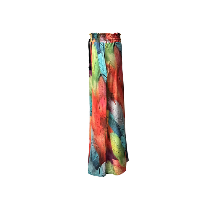Damen Maxirock mit buntem Mandala-Muster und seitlichen Taschen Drune