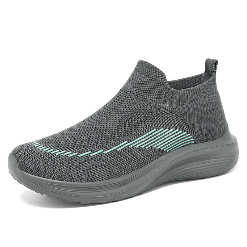 Damen nan ultraleichter Strick-Fit-Reisesneaker mit ergonomischem Memory-Fußbett, elastischem Sockeneinstieg und rutschfester Travel-Profilsohle Drune