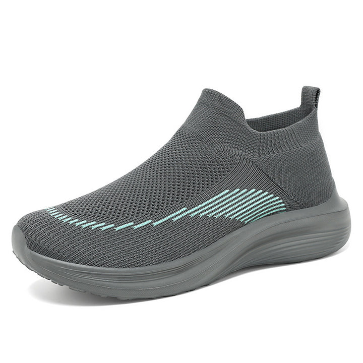 Damen nan ultraleichter Strick-Fit-Reisesneaker mit ergonomischem Memory-Fußbett, elastischem Sockeneinstieg und rutschfester Travel-Profilsohle Drune